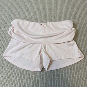 Angel Ruche Women's M/L Rose Bud Cotton Shorts Pull On Pink